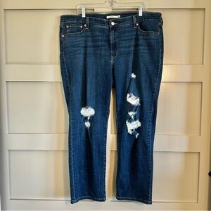 Levi’s Mid Rise Sculpt Boyfriend Jeans Size Women’s 22W Distressed